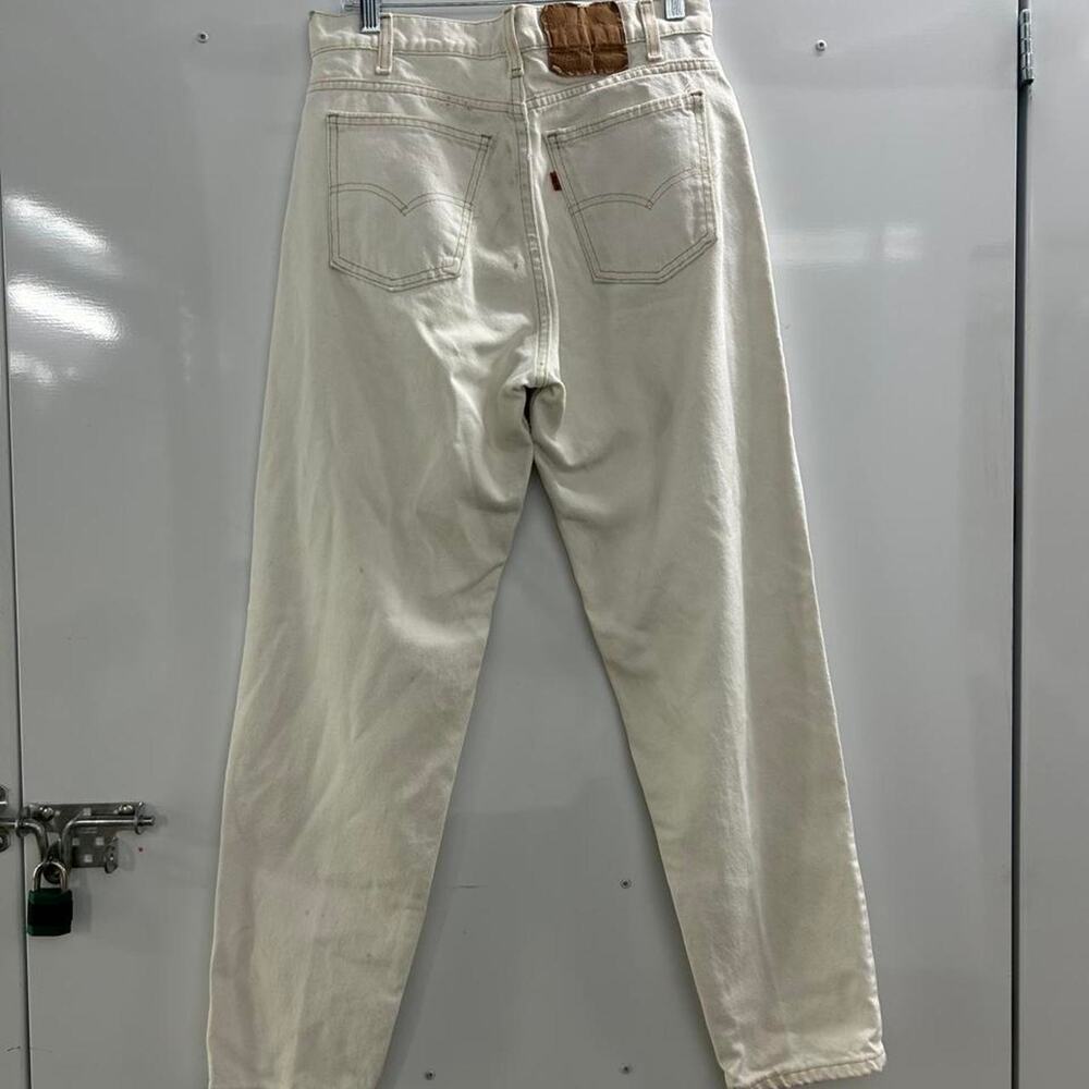 VTG Levi's white orange tab jeans